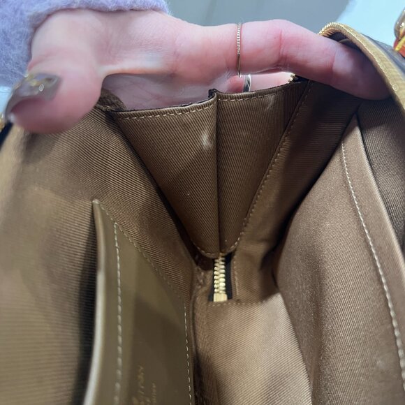 $3100 NEW Louis Vuitton 2021 Brown Monogram Utility Gold Crossbody Pouch Bag - Picture 11 of 14